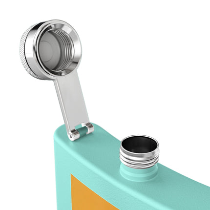 Falcon Mistress Stainless Steel Flask – Art Deco Majesty & Mythic Freedom