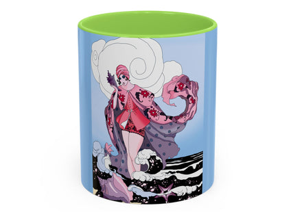 Goddess of the Swirling Sea Colorful Mugs (11oz, 15oz)