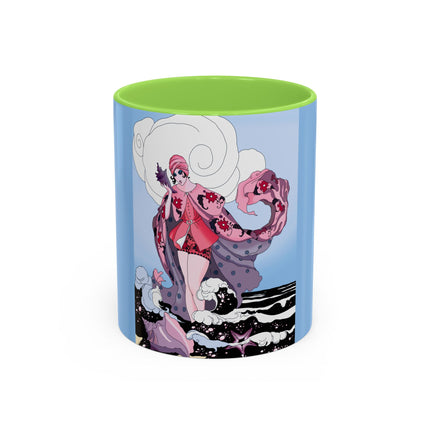 Goddess of the Swirling Sea Colorful Mugs (11oz, 15oz)
