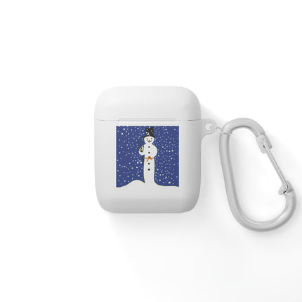 Snowman in Falling Snow AirPods Cover