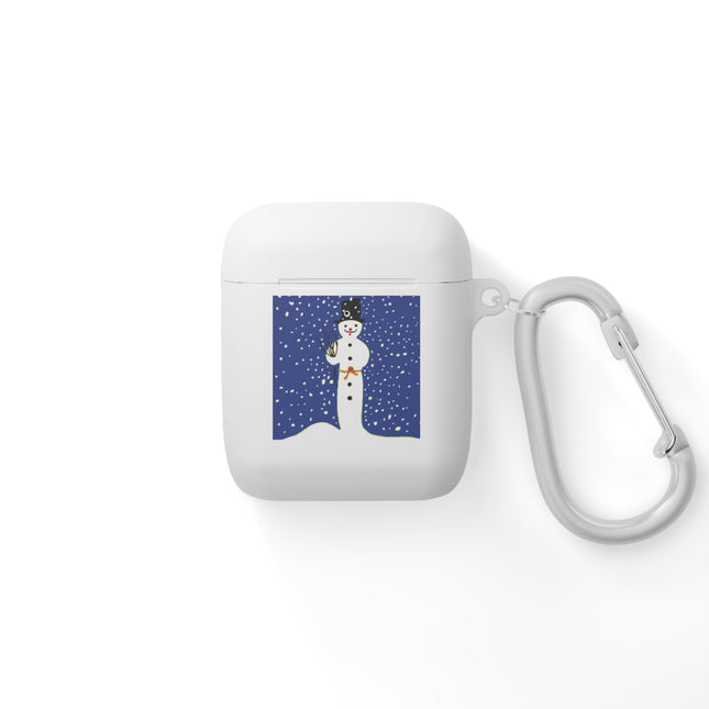 Snowman in Falling Snow AirPods Cover