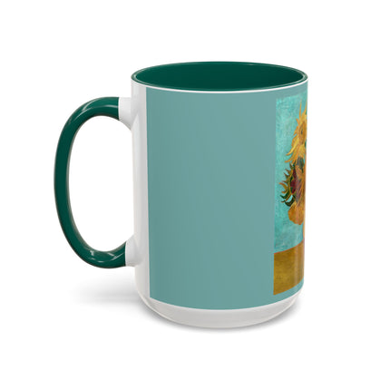 Vase with Twelve Sunflowers by Vincent van Gogh Colorful Mugs (11oz, 15oz)