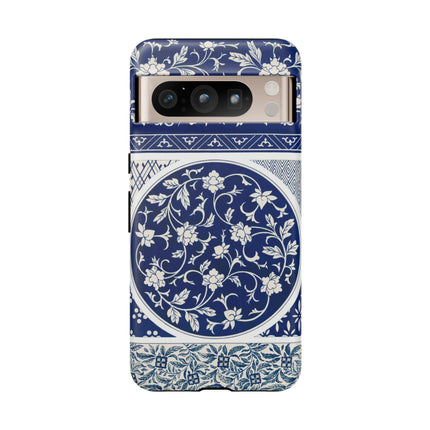 Blue Flower Pattern by Owen Jones Phone Cases