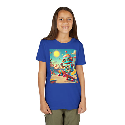 Skate Park Robot Youth Short Sleeve Tee