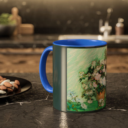Roses by Vincent Van Gogh Colorful Mugs (11oz, 15oz)