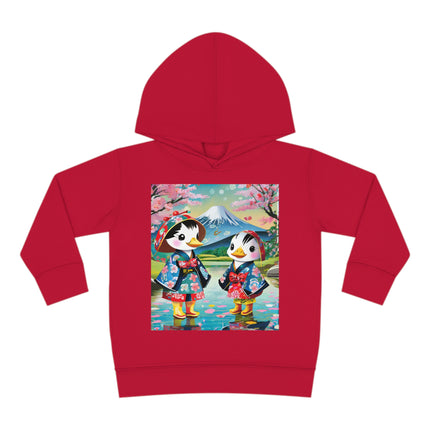 Rainy Day Ducks Toddler Pullover Fleece Hoodie