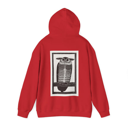 Horned Owl by Samuel Jessurun de Mesquita Heavy Blend™ Hooded Sweatshirt