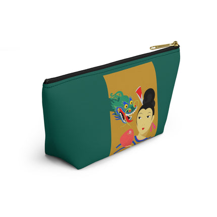 Dragon Fan Cosmetic Bag – Bold Chinese Fantasy & Elegant Strength