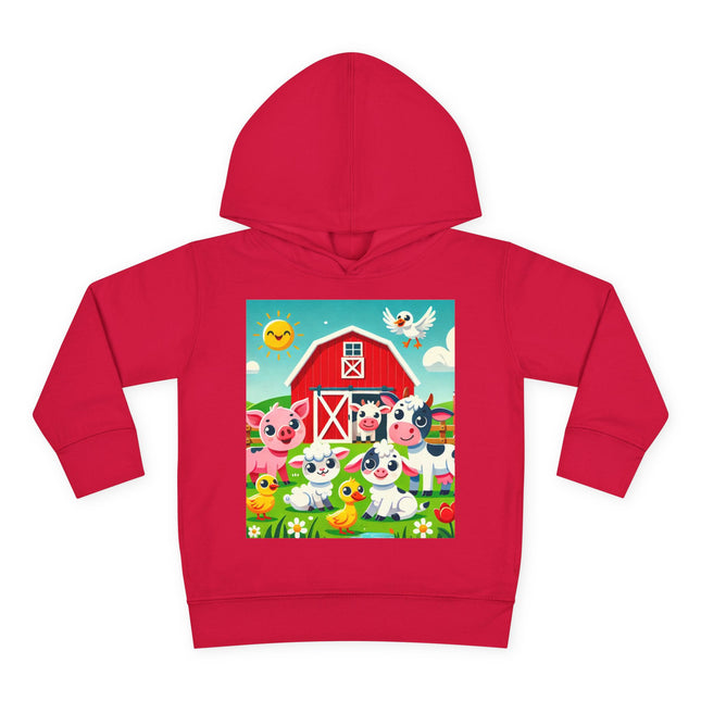 Happy Barnyard Morning Toddler Pullover Fleece Hoodie