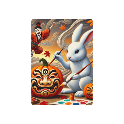 Halloween Rabbit’s Kabuki Jack-o’-Lanterns Playing Cards