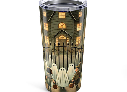 Ghostly Welcome – A Halloween Night Tumbler 20oz