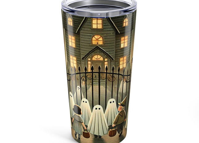 Ghostly Welcome – A Halloween Night Tumbler 20oz