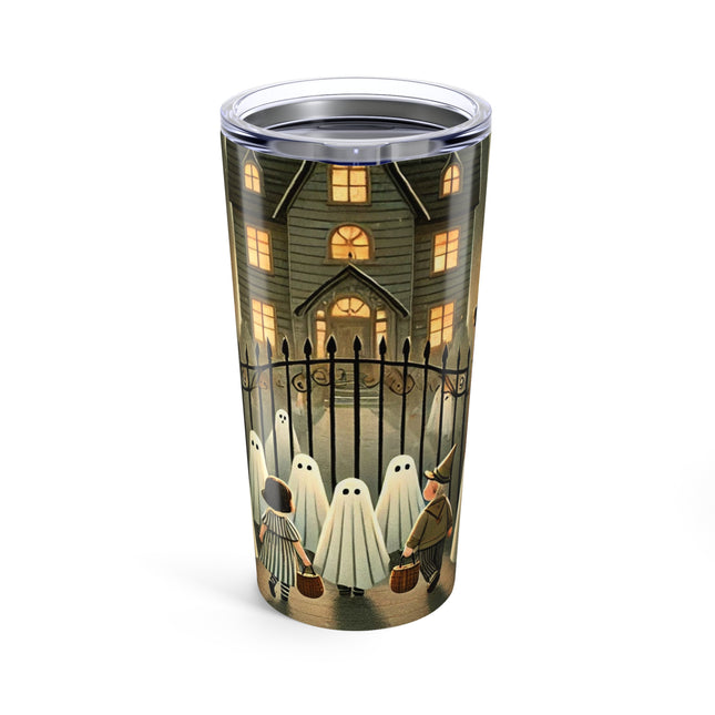 Ghostly Welcome – A Halloween Night Tumbler 20oz