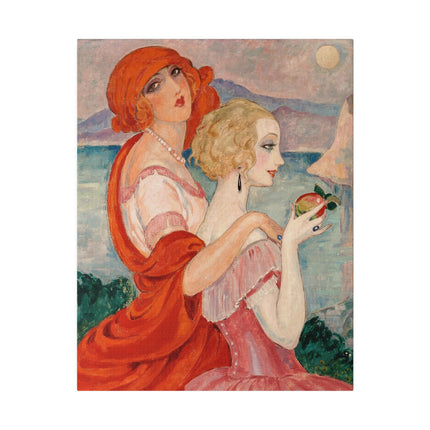 Sur la Route d’Anacapri – Art Deco Mediterranean Landscape by Gerda Wegener