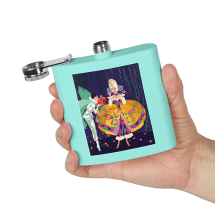 Enchanted Courtship Flask – Whimsical Elegance & Floral Romance
