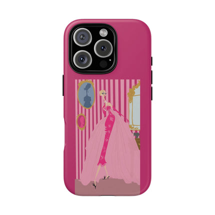 Lady in Pink Phone Case – Graceful Sophistication