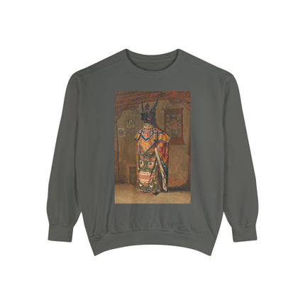 A Buddhist Lama by Vasily Vereshchagin Garment-Dyed Sweatshirt