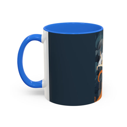 Flame of the Tempest Colorful Mugs – Fiery Storm & Dramatic Elegance