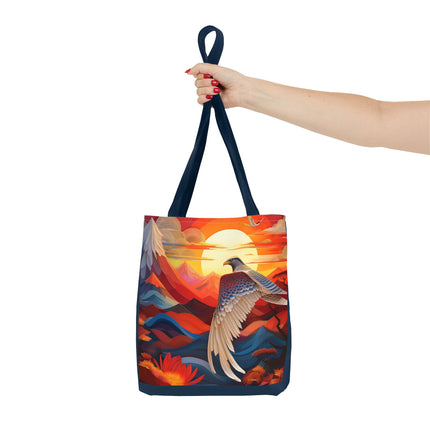 Falcon's Sunset Masterpiece Tote Bag (AOP)