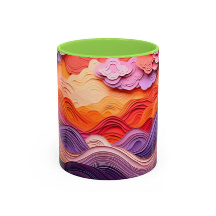 Dramatic Sunset Sky Colorful Mugs (11oz, 15oz)