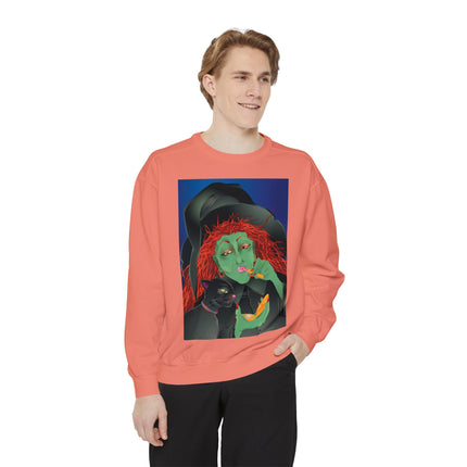 Mirror, Mirror A Witch's Touch Unisex Garment-Dyed Sweatshirt