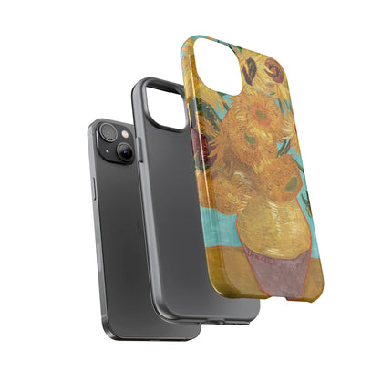 Vase with Twelve Sunflowers by Vincent Van Gogh Phone Cases