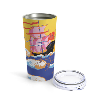 Golden Seas and Whimsical Dreams Tumbler 20oz