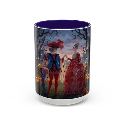 ♥️🎃 The Queen Of Hearts Halloween Masquerade Colorful Mug – Royal Halloween Fantasy