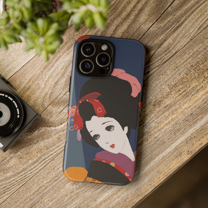Geisha Portrait Phone Case – Elegant Beauty & Timeless Grace