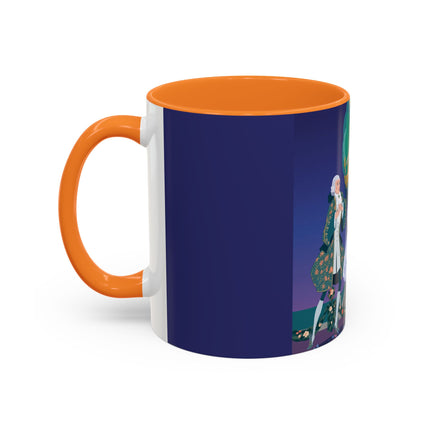 Moonlit Garden Waltz Colorful Mug (11oz, 15oz) – Rococo Romance, Garden Elegance & Enchanted Dance