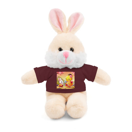 Whimsical Springtime Exchange Stuffed Animals with Tee