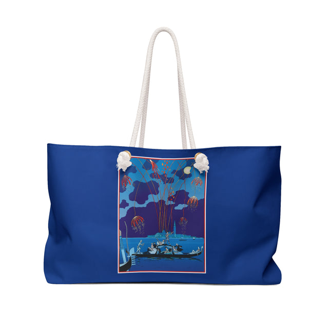 Fireworks in Venice by George Barbier Weekender Bag