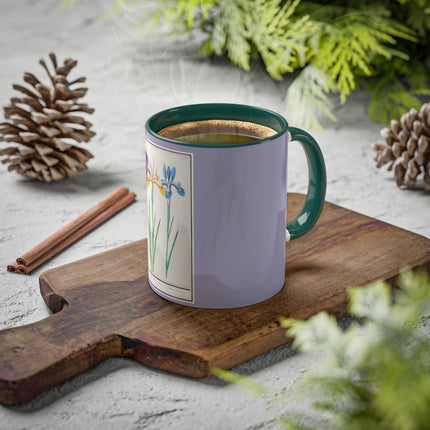 Iris, Iris sibirica by Anselmus Boëtius de Boodt Colorful Mugs, 11oz