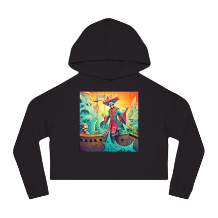 Skeleton Crew of the Misty Seas Women’s Cropped Hooded Sweatshirt