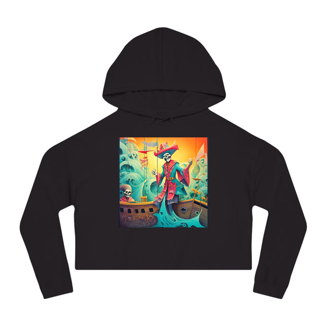 Skeleton Crew of the Misty Seas Women’s Cropped Hooded Sweatshirt