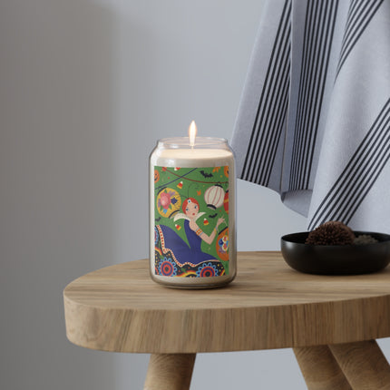 🏮🎃 The Lady Of Halloween Lanterns Scented Soy Candle – Colorful Art Deco Halloween Charm