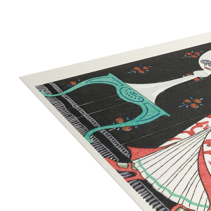 Robe d'Intérieur en Soie Brochée by George Barbier Postcards (envelopes included) - Bundles of 10, 30, 50 Pieces