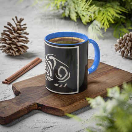 December (Cat Lying) by Anna Julia de Graag Colorful Mugs, 11oz