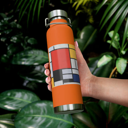 Composition with Red, Yellow, Blue, and Black by Piet Mondrian Copper Vacuum Insulated Bottle, 22oz