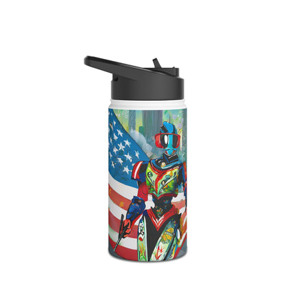 Fashion Cyberpunk CIA Robots Stainless Steel Water Bottle