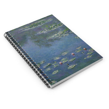 Water Lilies by Claude Monet Spiral Notebook - Ruled Line