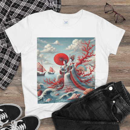 Ladies by the Quiet Sea Cotton Tee