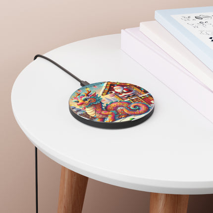 Playful Dragon's Christmas Wireless Charger