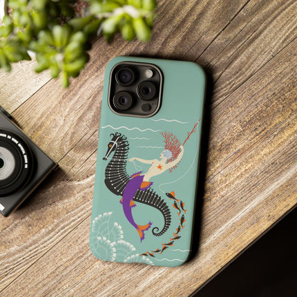 Mermaid on Seahorse Phone Case – Mythic Ocean Grace