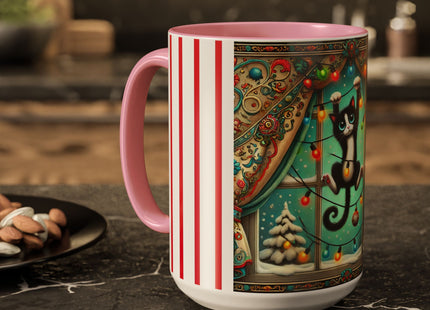 Mischief in Tinselland Colorful Mugs (11oz, 15oz)