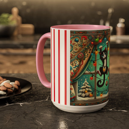 Mischief in Tinselland Colorful Mugs (11oz, 15oz)