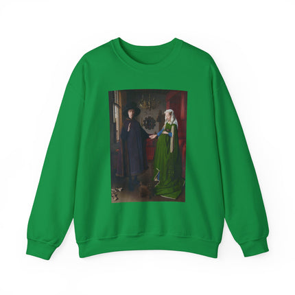 Arnolfini Portrait by Jan Van Eyck Heavy Blend™ Crewneck Sweatshirt