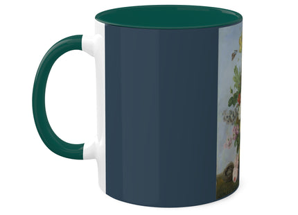 Bouquet of Flowers and a Nest by Sebastian Wegmayr Colorful Mugs, 11oz