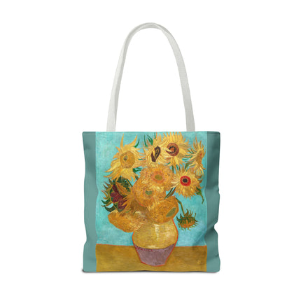 Vase with Twelve Sunflowers by Vincent Van Gogh Tote Bag (AOP)