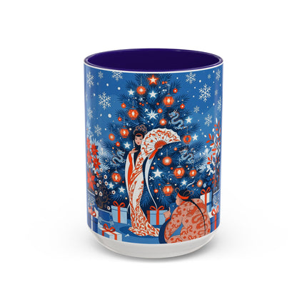 🎋❄️ The Winter Lantern Celebration Colorful Mug – Elegant Asian Christmas Fantasy